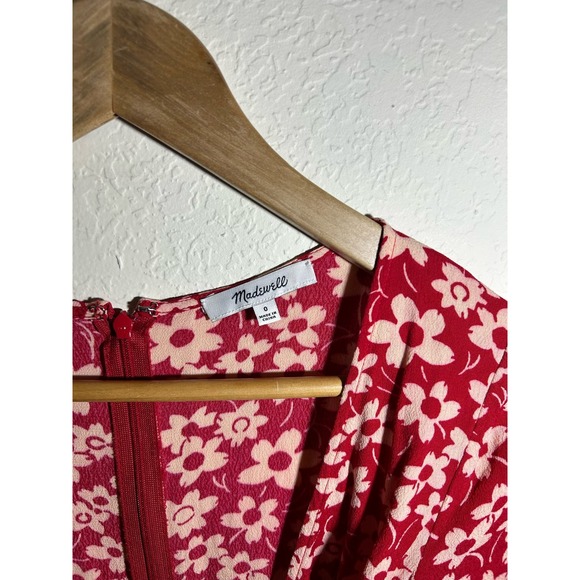 $160 NWOT Madewell Wrap-Front Romper In Mini Daisy Size 0 - Picture 3 of 7